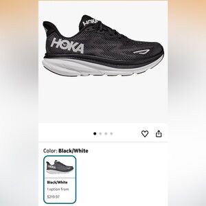 HOKA Women's Clifton 9 Road Running Shoes 9.5 D Wide, New!!